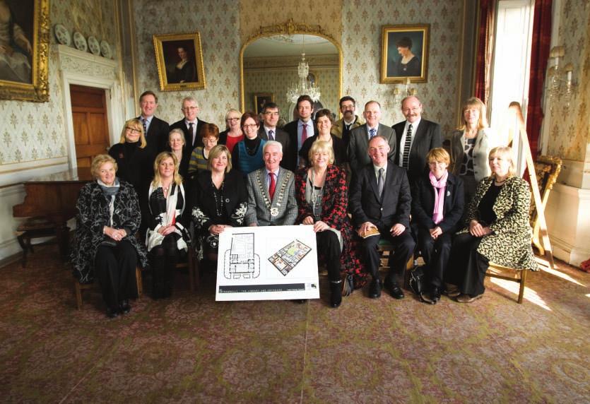 Midland Arts and Culture Magazine WINTER 2010/2011 Pictured are staff of Laois County Council, Arts Council, NCAD and CCOI at the unveiling of the plans SET TO OPEN DOORS IN MARCH THE ARTHOUSE