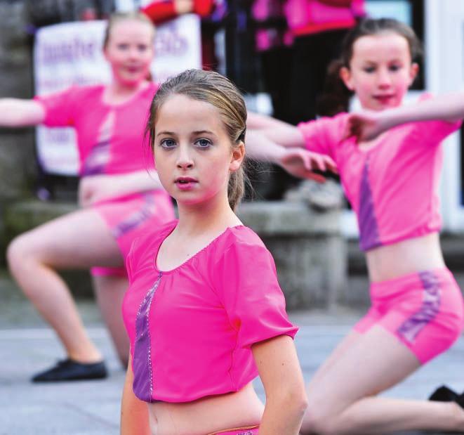 Midland Arts and Culture Magazine WINTER 2010/2011 Energetic Participation: Jessica Clarke of Energy Plus School of Dance, Mullingar, performed at the Market Square in Mullingar during Wesmeath