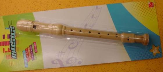 Recorder 5 made of wood and plastic, according to classic design. About 33 cm long, 3 cm diameter, weight about 110 g. Not a toy Requires a certain degree of ability to operate.