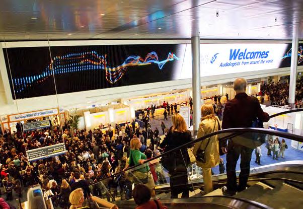 The Video Wall is well-suited for: Exhibitor/Sponsor advertising Welcome messages Speaker information Show hours Showcasing sponsors & exhibitors Featured events Announcements Digital Signage Network
