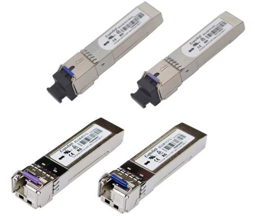 EOLS-BI1348-10 20 30 40 Series EOLS-BI1548-10 20 30 40 Series Single-Mode for 4X/2X/1 FC and GBE application SC/LC Single-Fiber SFP Transceiver RoHS6 Compliant Features Up to 4.