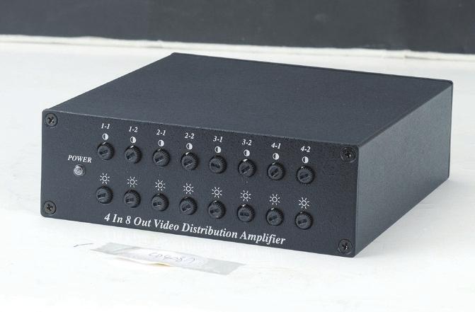 8 Output Video Distributor 1 video input to 8 video  CD408 4 Input