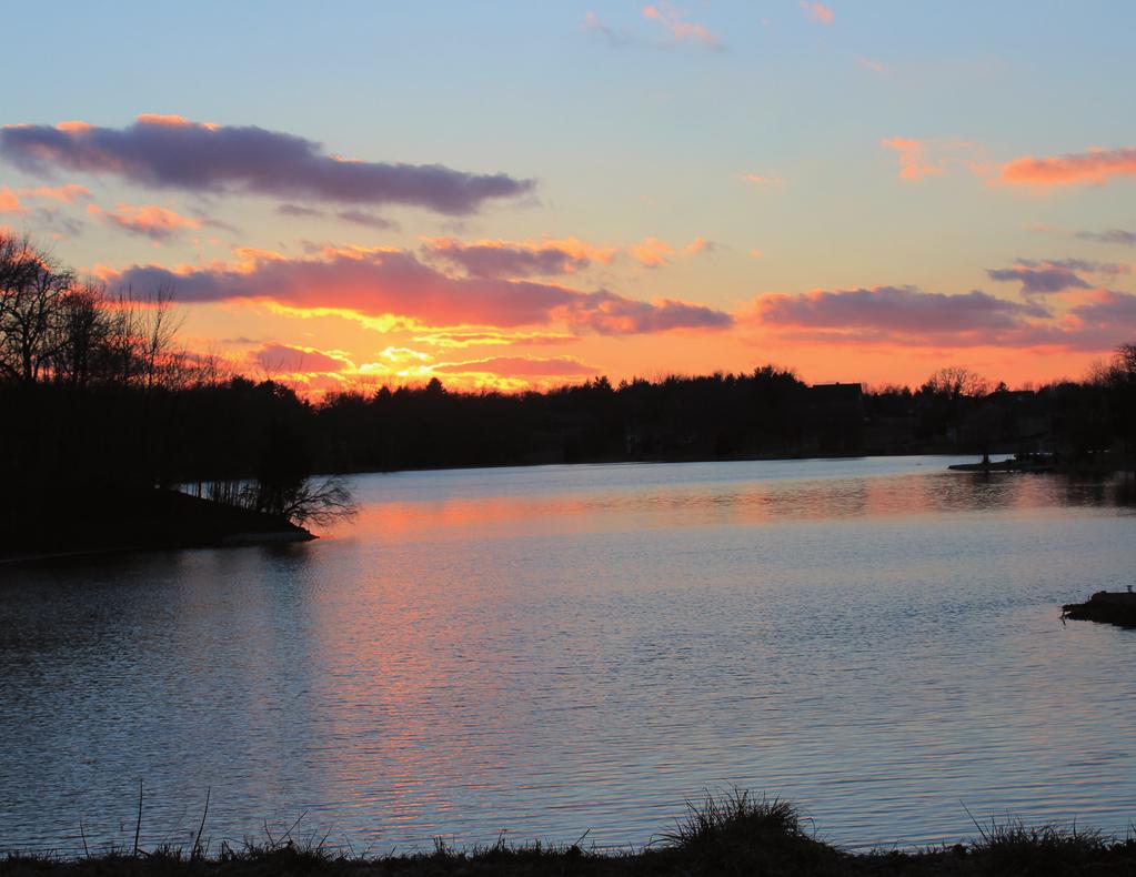 Sunset on White Oak Lake in