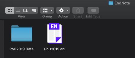 Creating an EndNote Library: The Library File (.enl) and the Data Folder (.