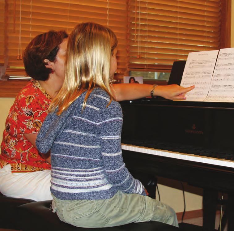 Lessons Children and adults can learn to play piano. I take lessons at my teacher s house, but other students go to a studio or conservatory.