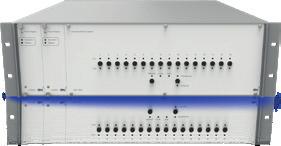 Redundancy for Flawless Operation DEV s Bestseller the Universal Switch Chassis Satellite communications and broadcast networks must deliver fail-safe signals without interruption 24/7.