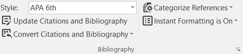 Formatting/Updating Citations and Bibliographies By default, EndNote is set to allow instant formatting - which means your newly inserted citation will be formatted immediately according to the