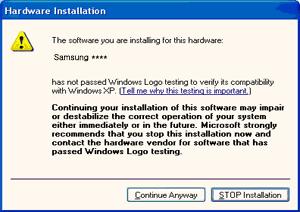 This monitor driver is under certifying MS logo, and this installation