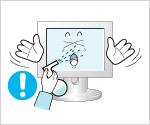 Cleaning and Using When cleaning the monitor case or the surface of the TFT-LCD screen,