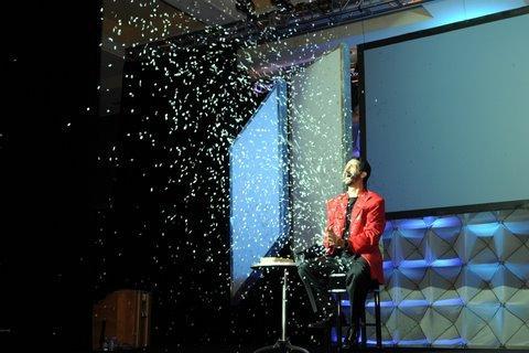He has performed his comedy magic and mind reading for numerous celebrities including Celine Dion, Regis Philbin, Chris Evert, Keith Hernandez, Chevy Chase, Adam Sandler and even Mike Wallace from 60