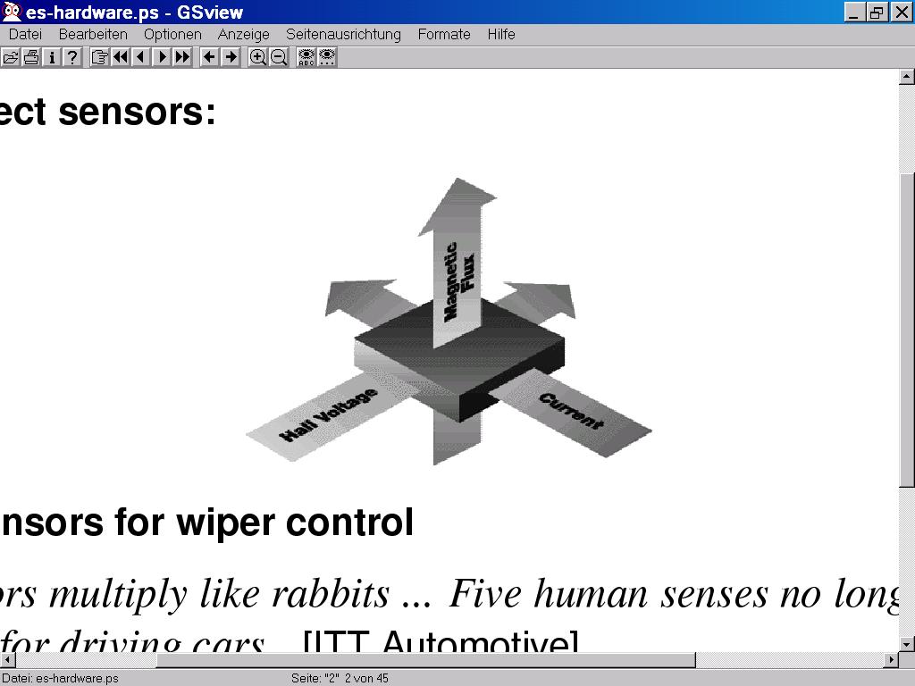 Other sensors Rain sensors for wiper control ( Sensors multiply like rabbits [ITT