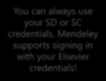 Mendeley supports signing