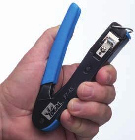 FT-45 Modular Plug Crimp Tool The FT-45 is a simple, compact and highly effective crimp tool for installers and technicians that terminate RJ45 connectors regularly.