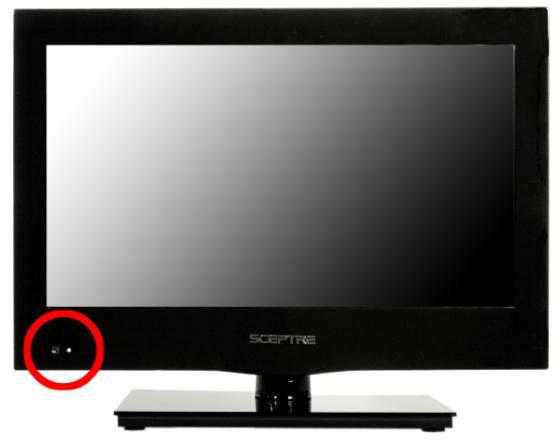 Identifying Front and Rear Panel Front View INDICATOR LIGHT The light is red when power is plugged in but the TV is not turned on.