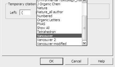 Click dropdown list to select the proper output style or click