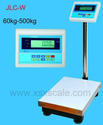 9 JLC-W Digital Platform Weighing Scale 1 High precision sensor 2 LCD screen with HTN, standing in its own light 3 1/6000-1/60000 high precision 4 Recharged accumulator inside, AC/DC power 5 With