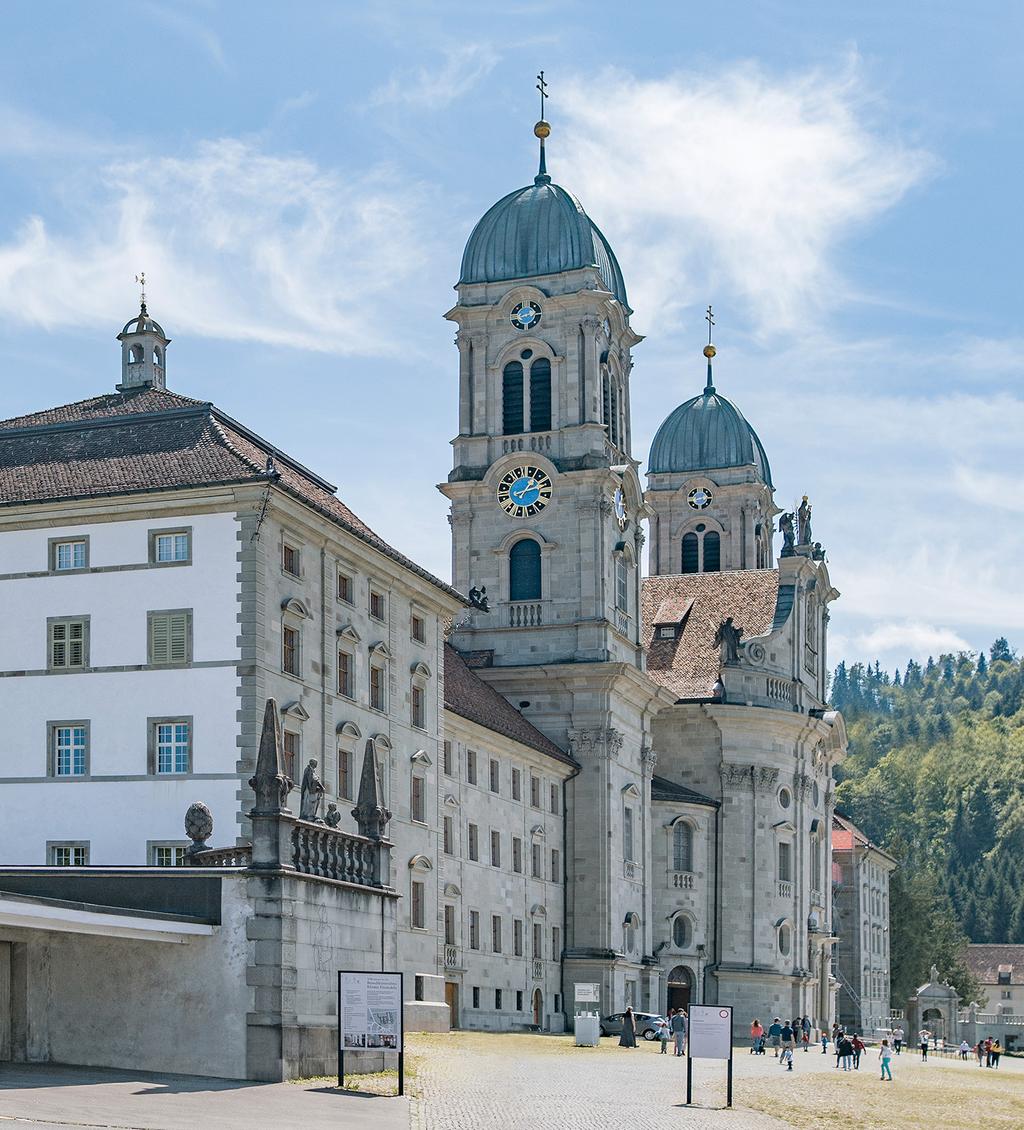 The Abbey Situated in a village of the same name within the Swiss canton of Schwyz, is a traditional Benedictine monastery, which, for over 1000 years, has been a place of culture, education and