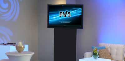 TELEVISIONS LED/LCD SCREENS Can be used in conjunction with laptop, DVD, video or TV. Brilliant picture quality. Great performance in areas with ambient lighting. Available in 47, 55 and 70.