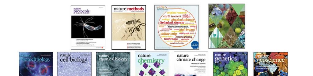 NATURE RESEARCH JOURNALS 19 titles, original research,