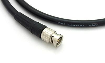 BNC connecters are made to match the characteristic impedance of cable at either 50 ohms or 75 ohms.