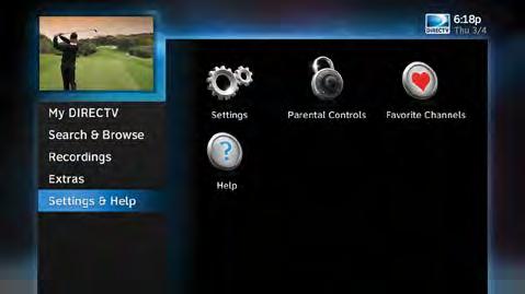 DIRECTV HD DVR RECEIVER USER GUIDE 84 INFO & TEST Select Info & Test to display the System Info & Test screen. Select Run System Test to initiate a test of the tuners, Receiver ID and phone line.
