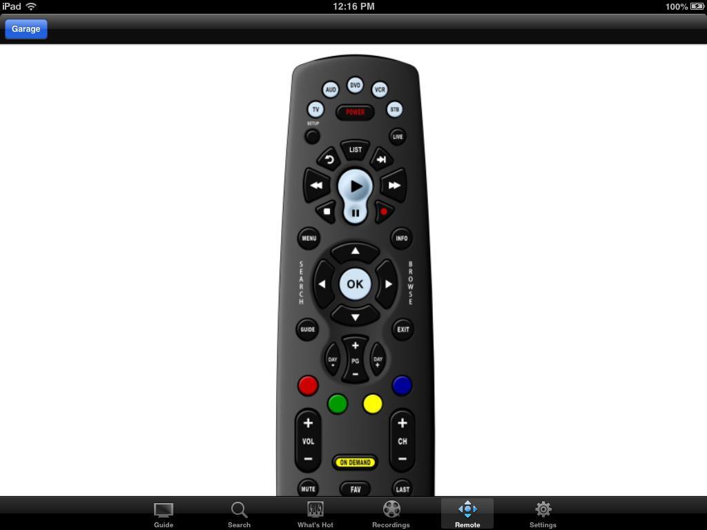 Remote Control This action allows your ipad to function as a remote control.