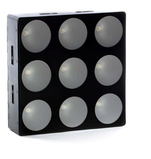 MATRIX PANELS HIGH OUTPUT TRI-COLOUR LEDS High power tri-colour LED panel for eye-candy effects, wash light or blinder effect. Each LED controllable for pixel mapping.