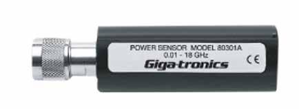THE FASTEST CW MEASUREMENTS Giga-tronics 80300A and 81300A Series CW Power Sensors let you measure CW power from 10 MHz to 50 GHz at more than 1,750 readings per second over GPIB.