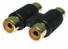 20 Phono Couplers RCA couplers with female connectors for connecting male RCA/phono cables 784340 784341 ItemDescriptionConnectorMaterial Price 786277 Audio Connector RCA Phono Line Coupler Plastic 0.