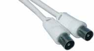 23 TV Aerial Leads Coaxial aerial leads, terminated with a coaxial plug(s) 75 ohms video lead Colour: White ItemDescriptionTypeEnd A End B Length Price 783402 Coaxial Fly Lead TV TV Coaxial Plug TV