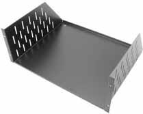 99 Equipment Rack Shelves 19 Rack Mounting shelf Cantilever mounting - fi ts any standard 19 cabinet by screwing into
