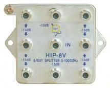 with built-in mounting tabs and integrated grounding lug High port to port isolation Excellent insertion loss performance 1 GHz