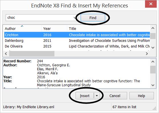 In the Citations group, click the Find Citation magnifying glass icon (above the Insert Citation button). 3.