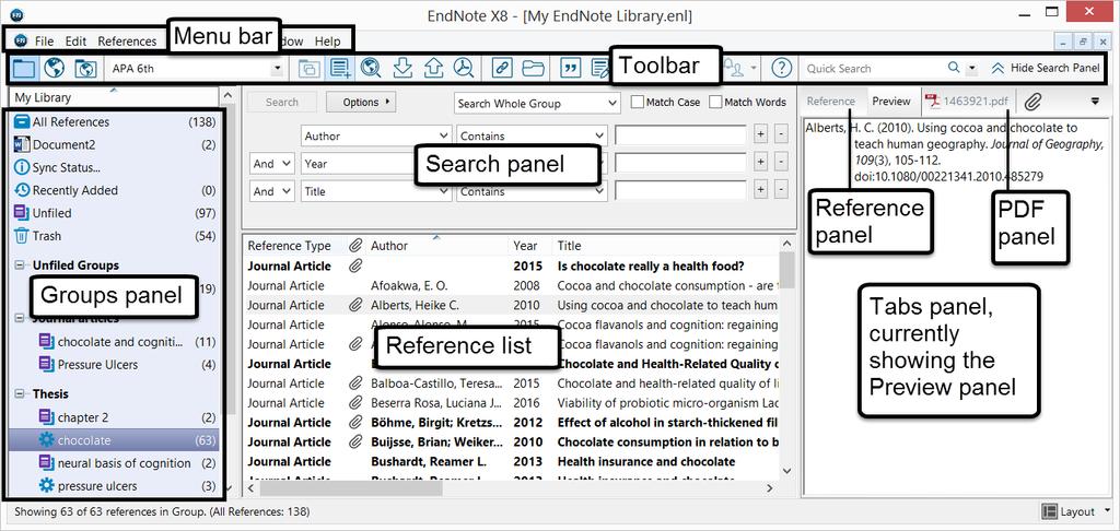 Installation By default, EndNote installs the commonly used filters, output styles and connection files.
