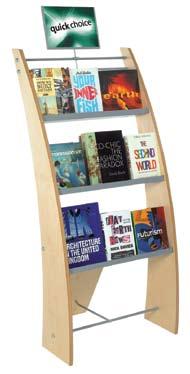 Holders Non-fiction benefits from face-out display but if you mix large and small books it often looks messy.