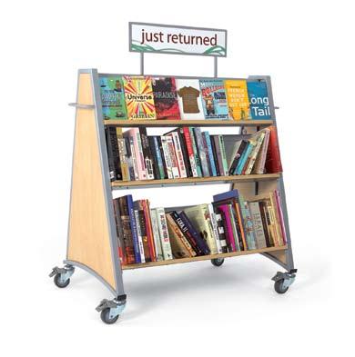 Staff won t need to shelve at all if returned books are borrowed again immediately. Supplied with Just Returned graphics.