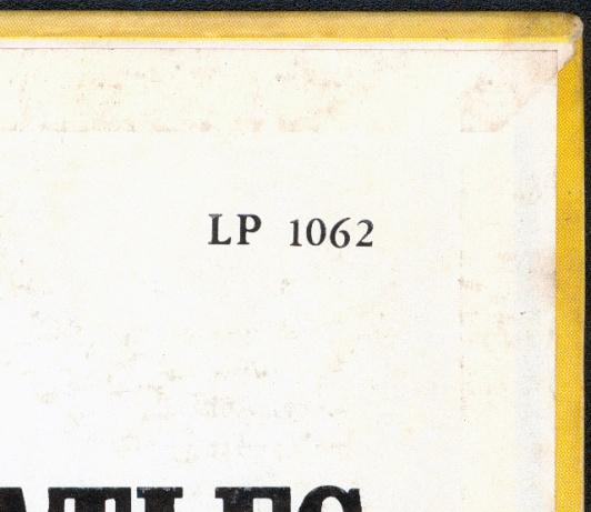 In the lower right corner of the front cover is LP 1062, which is also printed clearly.