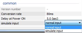 4.11.8 SETTING SIMULATE INPUT Choose normal input or simulate input. The setting is also available on the Monitor screen.
