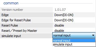 Factory setting: normal input Setting simulate input value Set the simulate input value on the Monitor screen. Without being limited by the setting values of MAX.