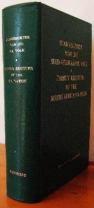 87. Malherbe, D. F. du T.: Stamregister van die Suid-Afrikaanse Volk / Family Register of the South African Nation (Stellenbosch: Tegniek, 1966) Third, enlarged edition.