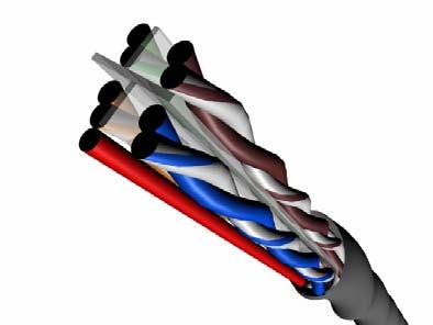 SpiralFlex Technology The alien crosstalk requirements for 10GBASE-T impose a major technical challenge for conventional UTP cable designs.