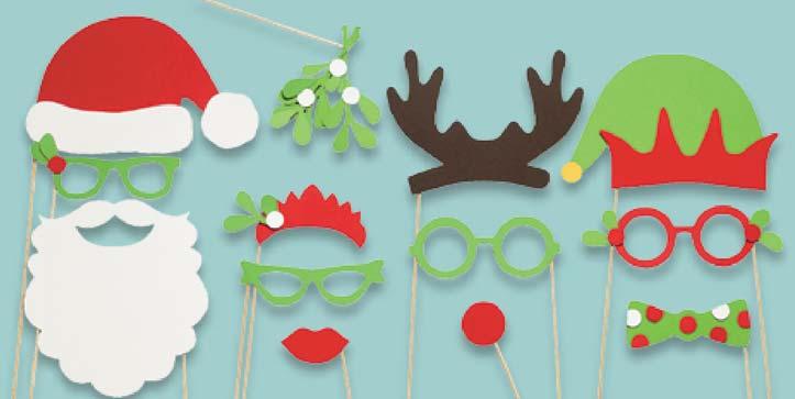 50 Deck the halls with our cheery red and green banner.