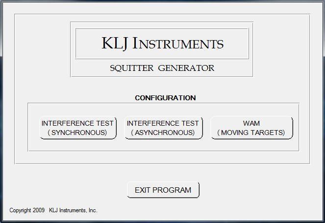 1.3 SQTR-2M - Use of Graphical User Interface The graphical user interface (GUI) for the SQTR-2M Squitter Generator allows the user to create synchronous and asynchronous scenarios plus Wide Area