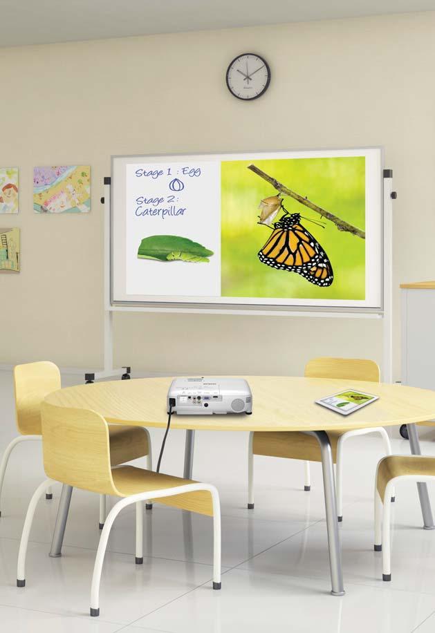 Boasting a high colour brightness, this versatile projector series promises vibrant and realistic colour projections.