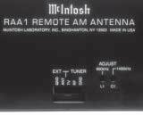 How to Optimize AM Reception The McIntosh RAA1 Remote AM Antenna is designed to provide the best in AM Reception especially if the C45 is located in a noisy reception area.