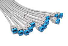 InstaPATCH Cu InstaPATCH Cu InstaPATCH Cu Configurator Cable Type Link Orientation A Bundling Length A Cat 6A X10D - U/UTP (Plenum) B 6 1 Trident Series Flat H Hook-n-loop XXX B Cat 6A X10D - U/UTP