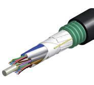 Fiber Solutions Distribution Cables Armored LSZH Indoor/Outdoor Mini Riser Stranded Loose Tube Arid-Core Cable, High Tensile Strength Single-Jacket Single-Armor Material ID Product Number Fiber Count
