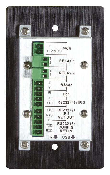WALLPLATE CONTROL PANEL 8-BUTTON, RS-232 (AVS-CTRL8) FRONT VIEW BACK VIEW AVS-CTRL8 AVS-CTRL8 WHAT S INCLUDED WITH THE AVS-CTRL8 (1) WALLPLATE CONTROL PANEL - 8-BUTTON, RS-232 (3) PLUGGABLE TERMINAL