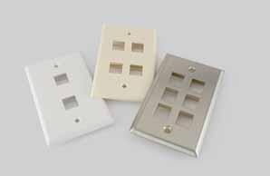management Compatible with KeyWerks TM patch panels, faceplates & surface mount, or any other keystone products Product comes with installation guide Ordering Od Information Color Category 3 Category