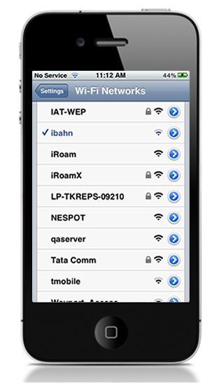 Using Open Mobile How to Connect Open Mobile works with the native ios Wi-Fi settings